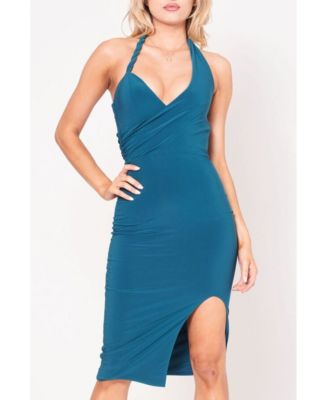 Halter Neck Plain Midi A