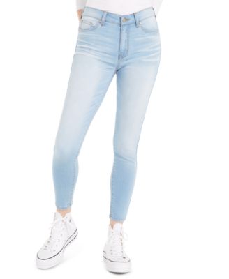 low rise distressed skinny jeans