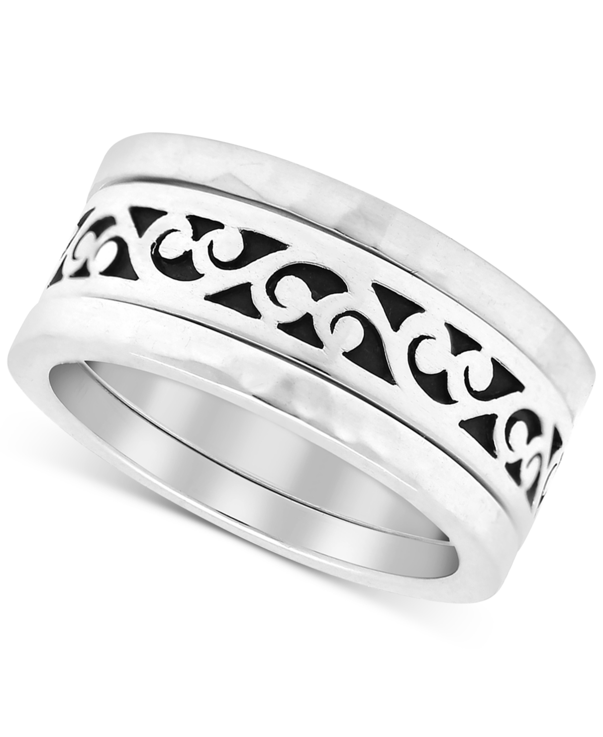 Lois Hill Filigree Stack-Look Statement Ring in Sterling Silver