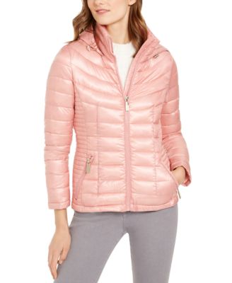 calvin klein packable down jacket with hood