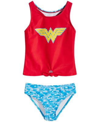 girls wonder woman bathing suit