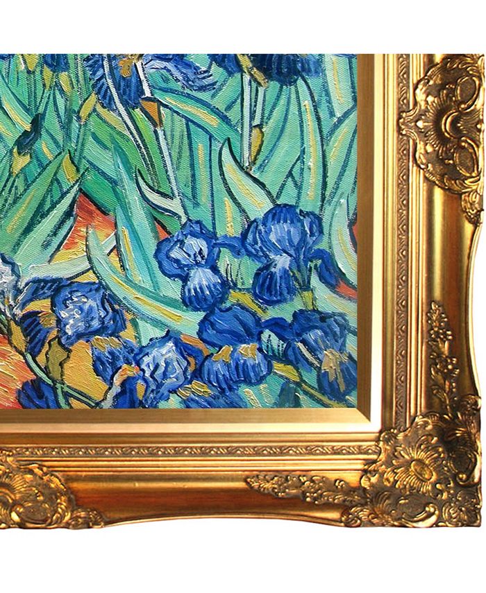 La Pastiche By Overstockart Irises with Victorian Frame, 24