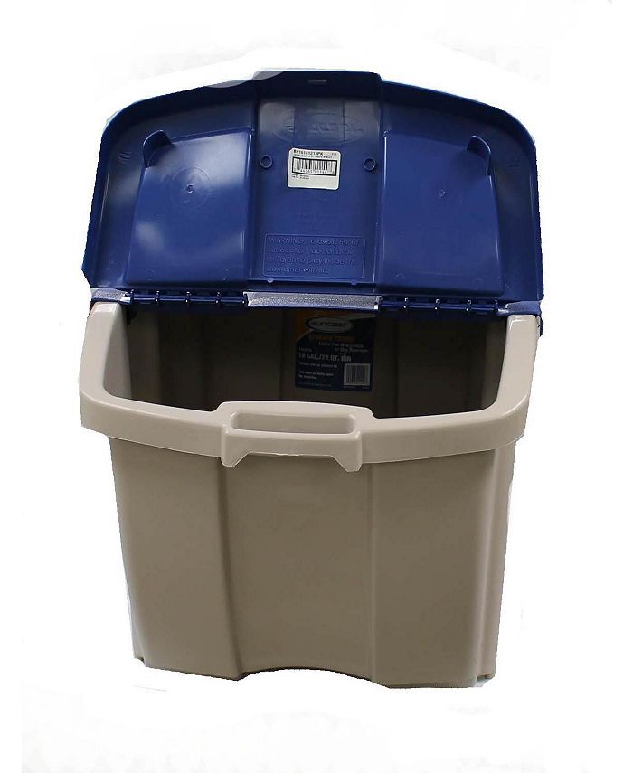 Suncast Bh181812 Storage Trend 18 Gallon 72 Quart Stacking Tote Bin