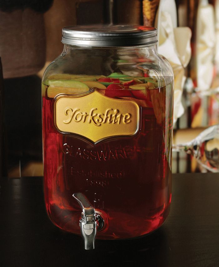 Circle Glass Yorkshire Beverage Dispenser, 2 Gal Macy's
