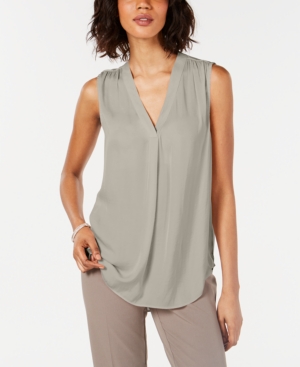 image of Alfani Satin V-Neck Tank Top, Created for Macy-s