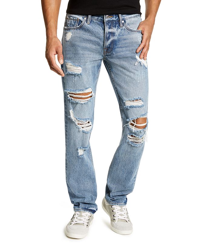 men's black guess jeans