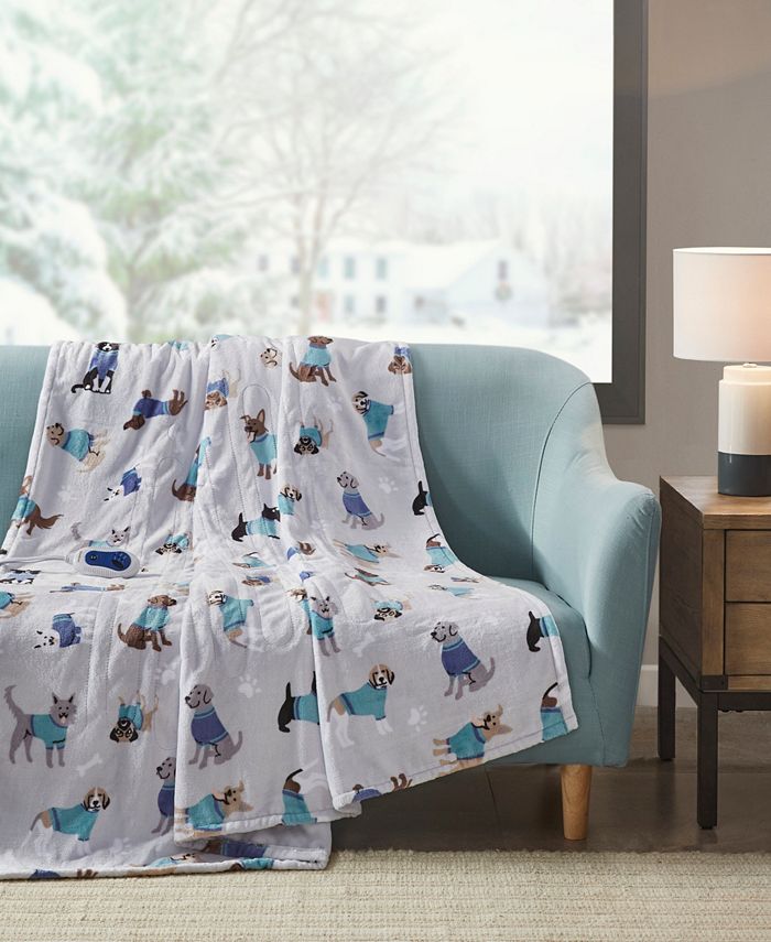 Beautyrest Novelty Electric Plush Throw, 60" x 70" Macy's