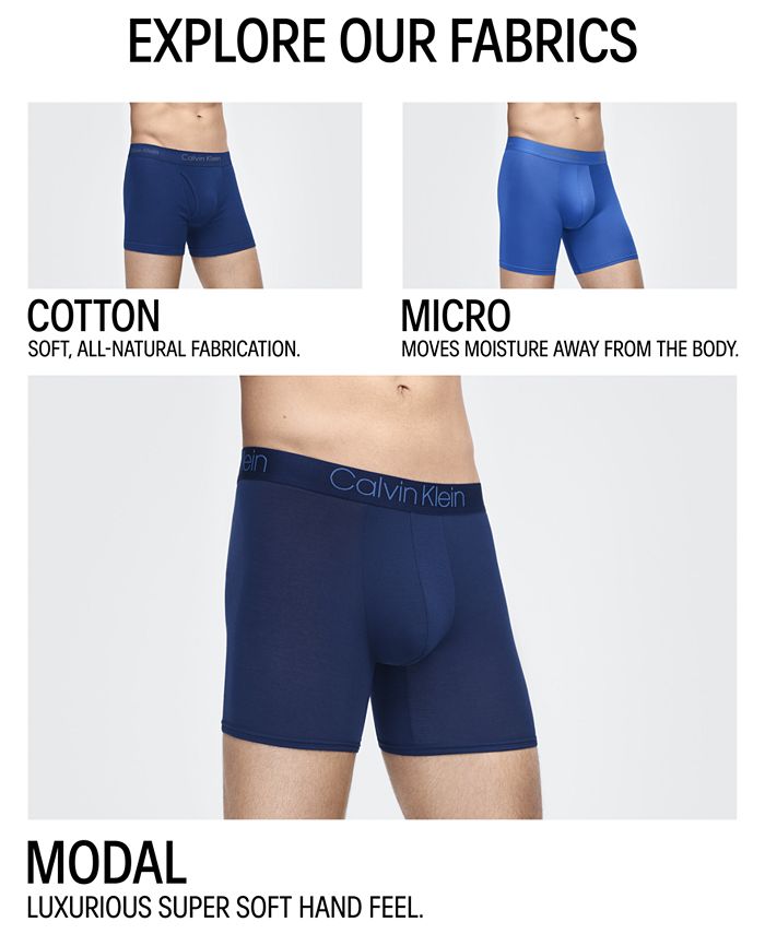 Calvin Klein Men’s Ultra-soft Modal Boxer Briefs & Reviews - Underwear ...