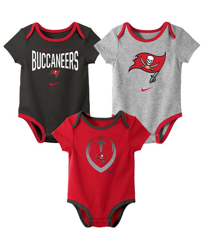 Nike Baby Tampa Bay Buccaneers Icon 3 Pack Bodysuit Set - Macy's