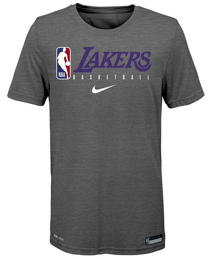 Nike Big Boys Los Angeles Lakers Practice Long Sleeve T-Shirt - Macy's