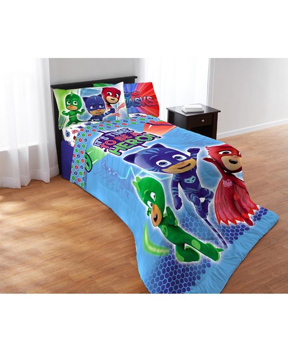 Franco Manufacturing Co PJ Masks Full 5Piece Bed in a Bag & Reviews Bedding Kids and Baby