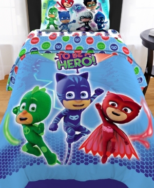 Franco Manufacturing Co Pj Masks Full 5-piece Bed In A Bag Bedding In Blue Multi