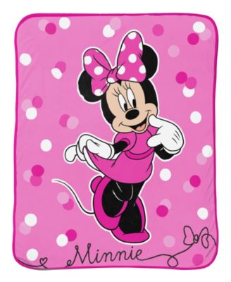 minnie mouse plush throw