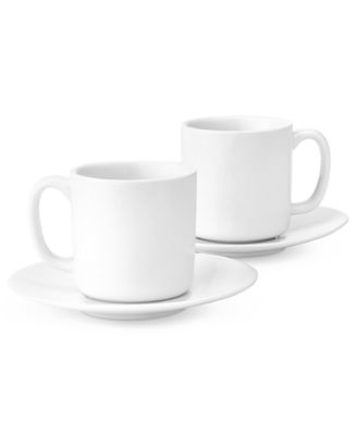 The Cellar - Set of 2 Whiteware Espresso Cups