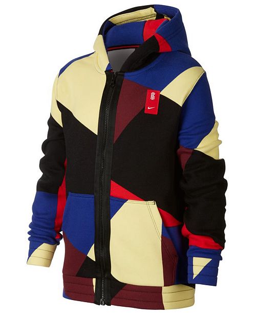 Nike Big Boys Kyrie Full Zip Fleece Basketball Hoodie Reviews