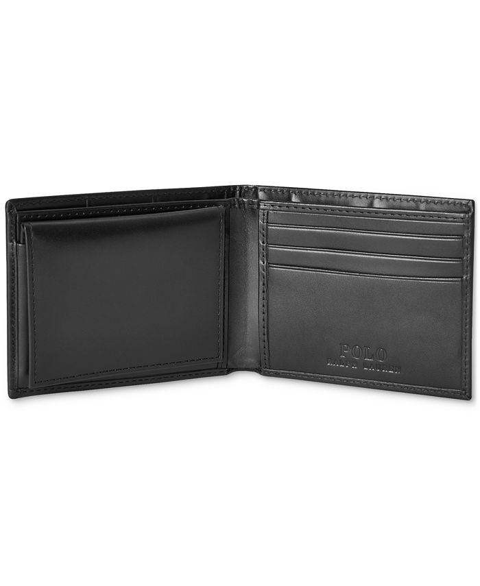 Polo Ralph Lauren Men's Burnished Leather Passcase Wallet - Macy's
