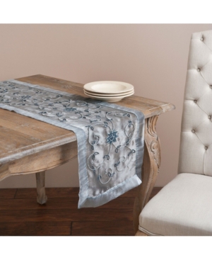 Saro Lifestyle Handmade Beaded Table Runner