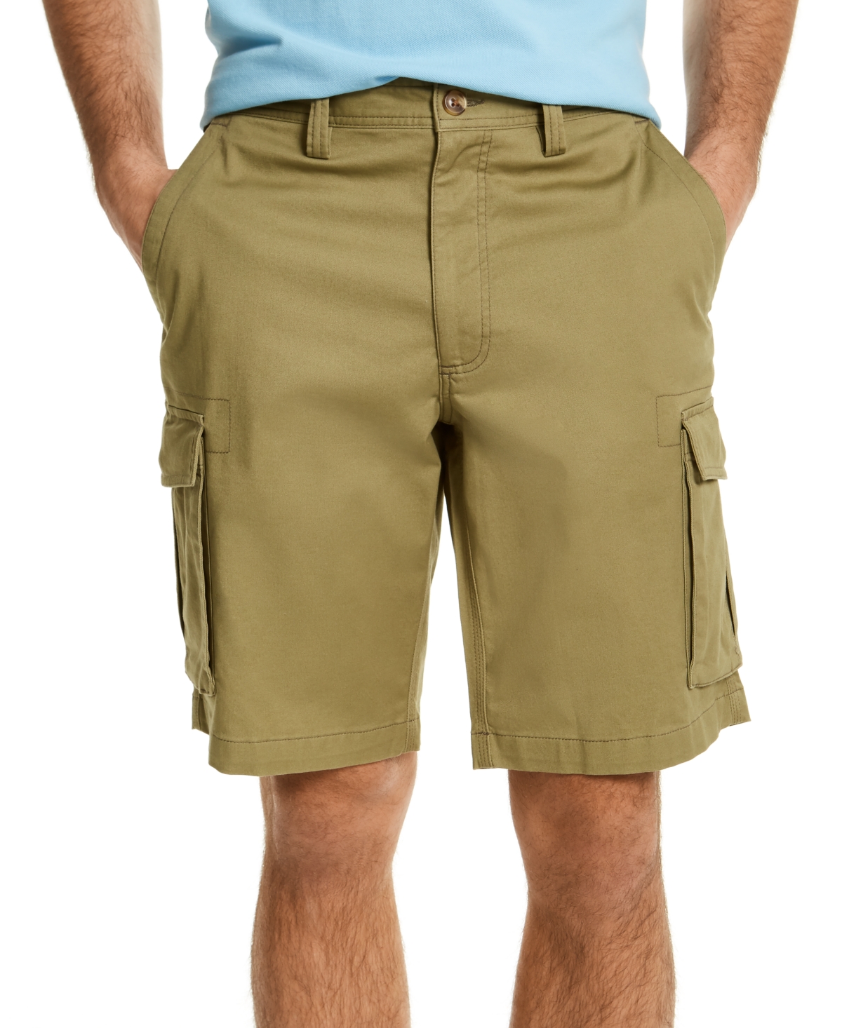 CLUB ROOM MEN'S STRETCH CARGO SHORTS, CREATED FOR MACY'S 