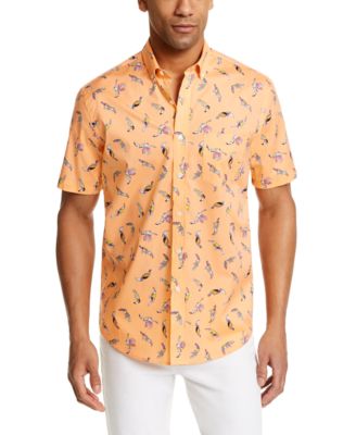 Club Room Men's Tropical Bird Print 