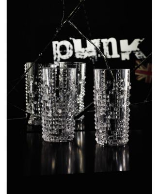 Punk Highball Glasses, Set of 4