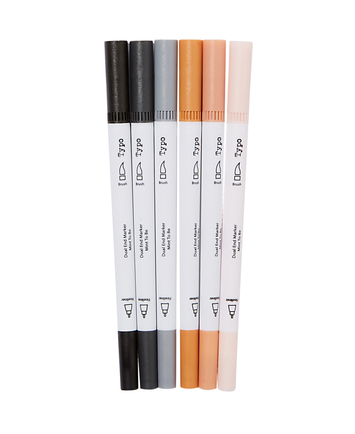 Typo Dual Markers 6 Pack In Multi ModeSens