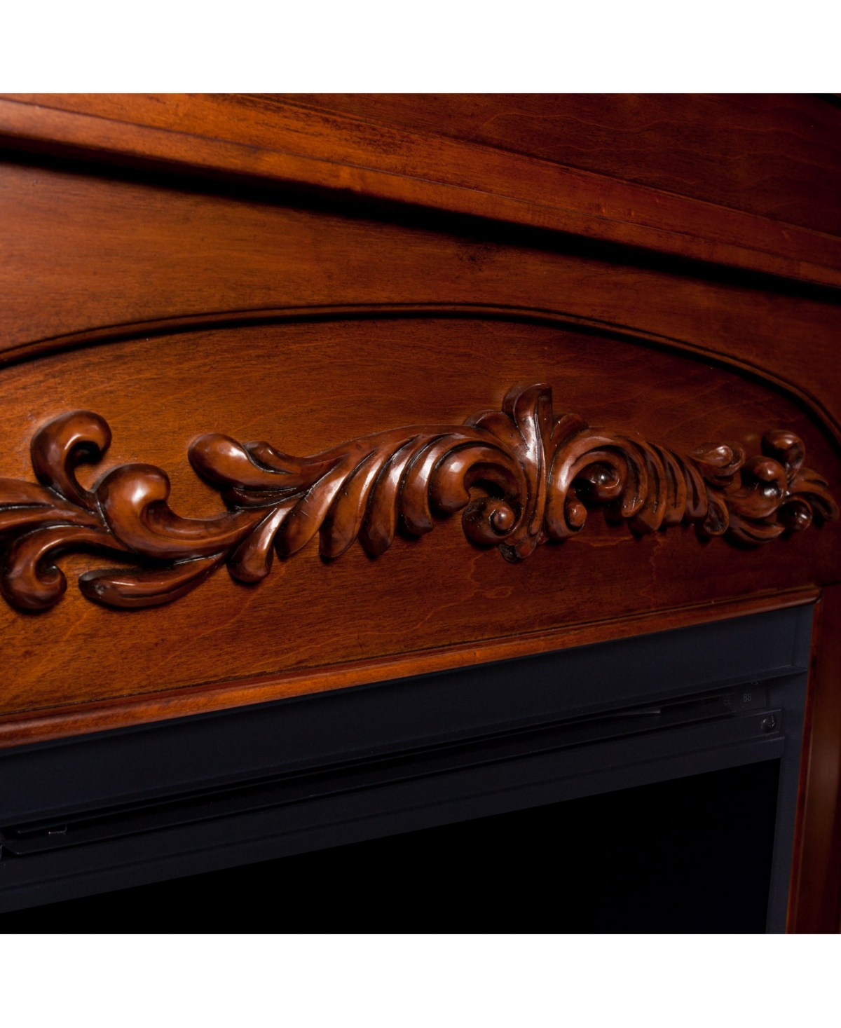 Southern Enterprises Cardewell Color Changing Fireplace with Bookcases