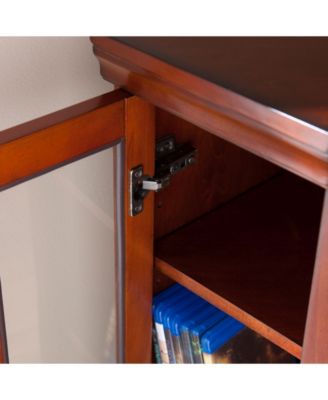 Stonington Color Changing Corner Convertible Electric Fireplace with Storage