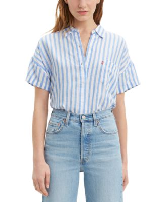 levi's striped shirt