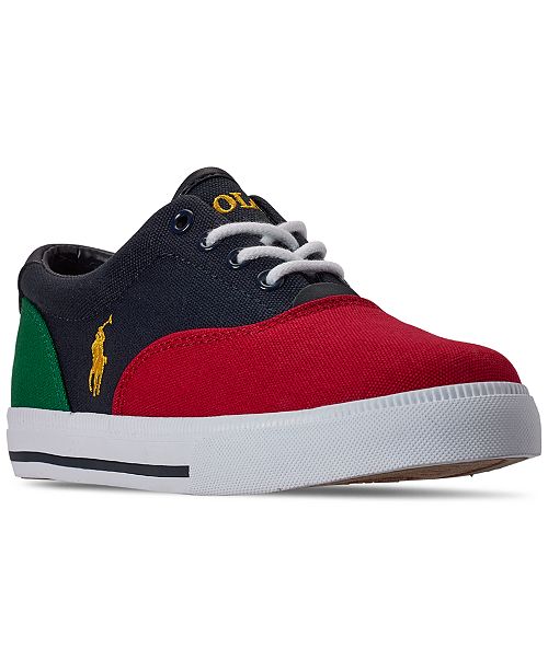 Polo Ralph Lauren Big Boys Vaughn Ii Casual Sneakers From Finish