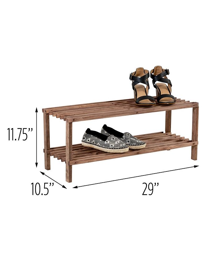 Honey Can Do 2Shelf Shoe Rack, Espresso Macy's