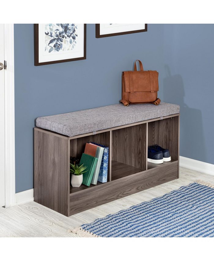 Honey Can Do Entryway Bench with Storage Shelves Macy's