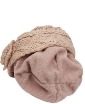 Wool Blend Earflap Cap with Sherpa Lining