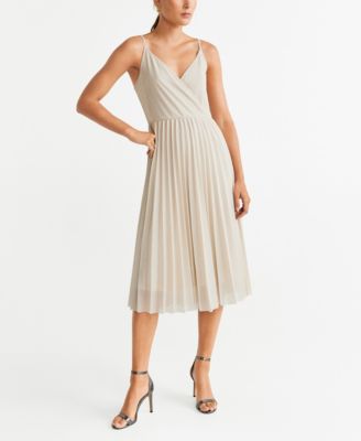 mango pleated dress