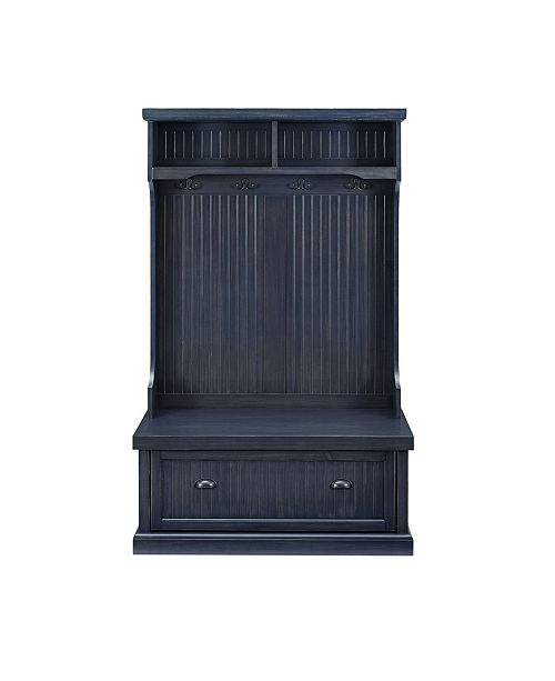 Crosley Seaside Hall Tree In Distressed & Reviews Furniture Macy's