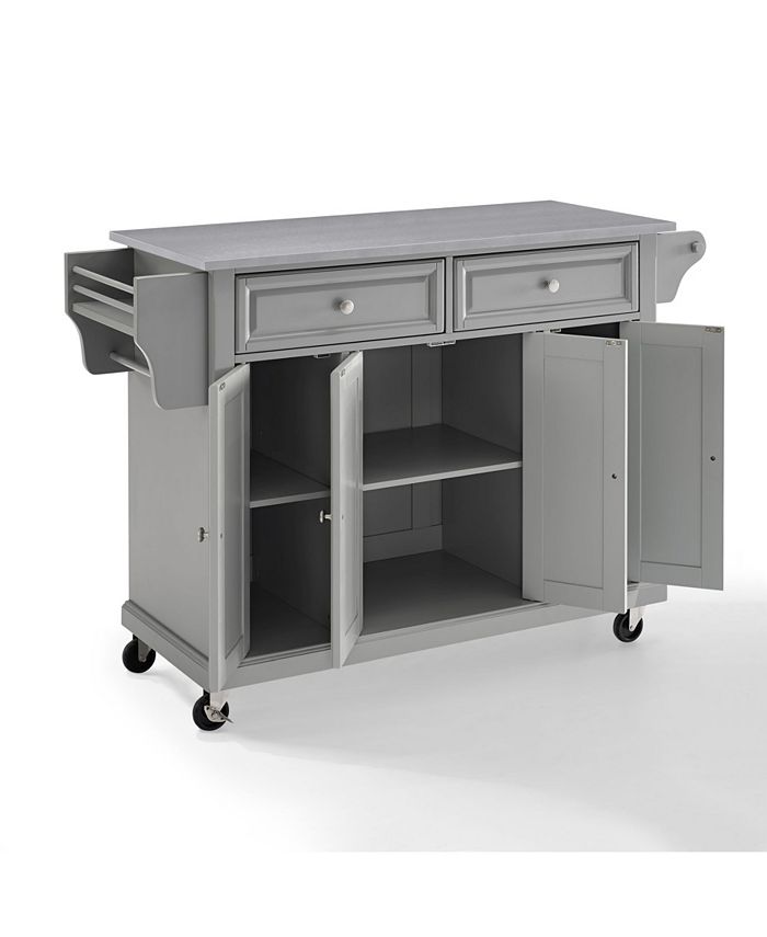 Crosley Stainless Steel Top Kitchen Cart, Island Macy's