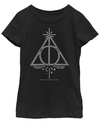Fifth Sun Harry Potter Big Girl's The Deathly Hallows Line Symbol Short Sleeve T-Shirt
