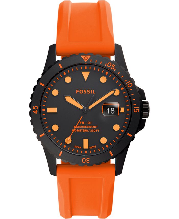 Fossil watch deals orange