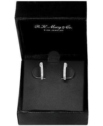 EFFY Collection - Diamond Small Double Row Hoop Earrings (1/5 ct. t.w.)