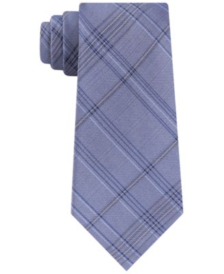 Calvin Klein - Men's Mod Tonal Tartan Slim Silk Tie