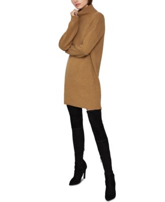 BCBGMAXAZRIA - Turtleneck Mini Sweater Dress