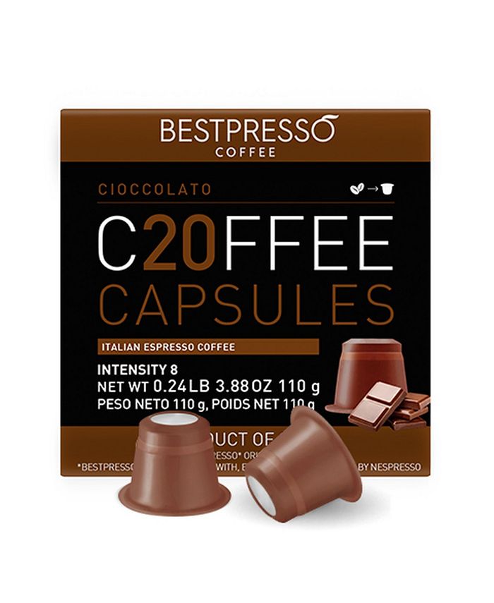 Bestpresso Coffee Chocolato Flavor 20 Capsules per Pack for Nespresso  Original Machine - Macy's