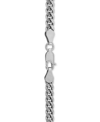 Curb Link 24" Chain Necklace in Sterling Silver or 18k Gold-Plated Over Sterling Silver