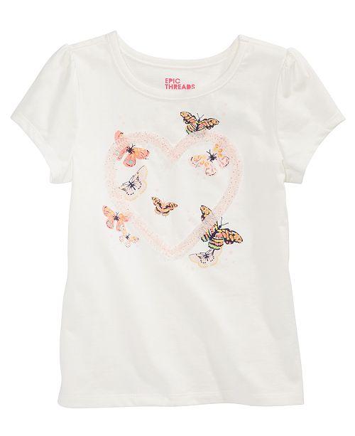 Epic Threads Toddler Girls Butterfly Heart T Shirt Created For
