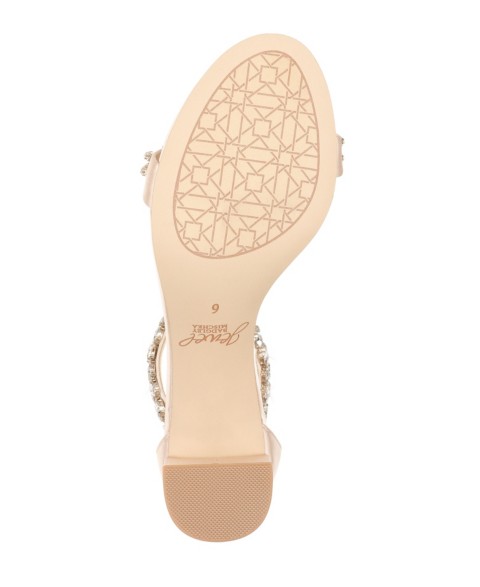 Женские сандалии Jewel Badgley Mischka Women's Bronwen Block Heel Evening Sandals