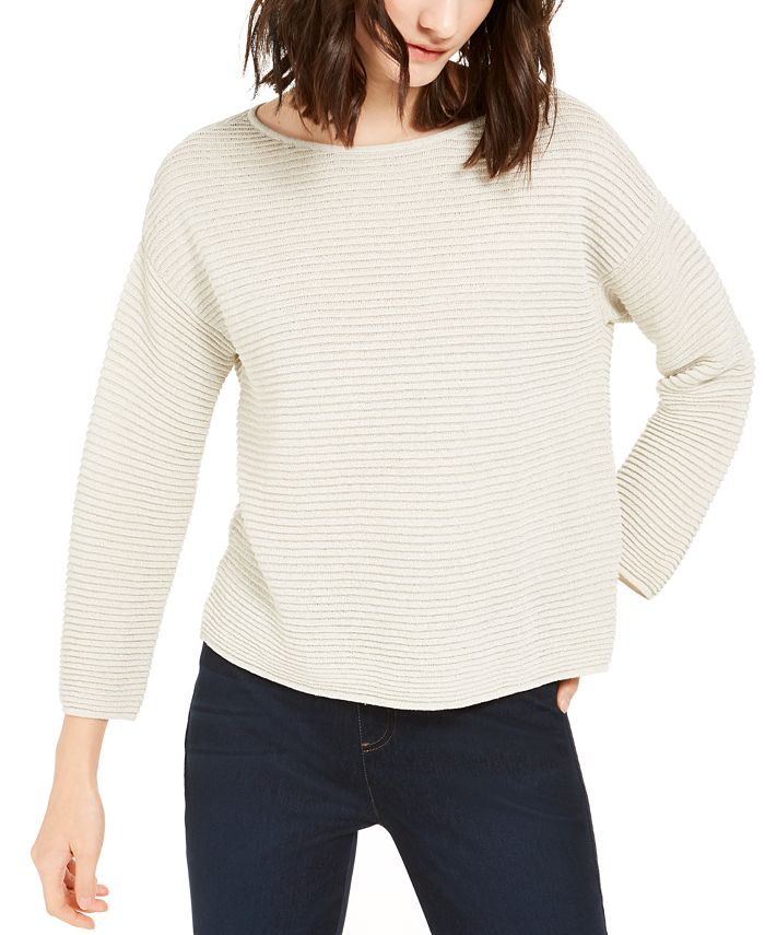 Eileen fisher bateau neck clearance sweater
