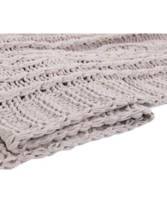 Happycare Textiles Knitted Luxury Chenille Throw, 51" x 67"