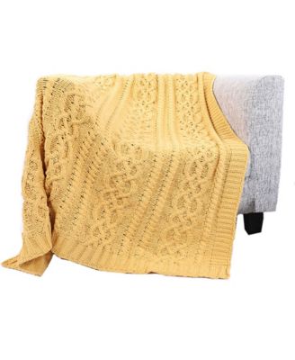 Knitted Luxury Chenille Throw, 51" x 67"