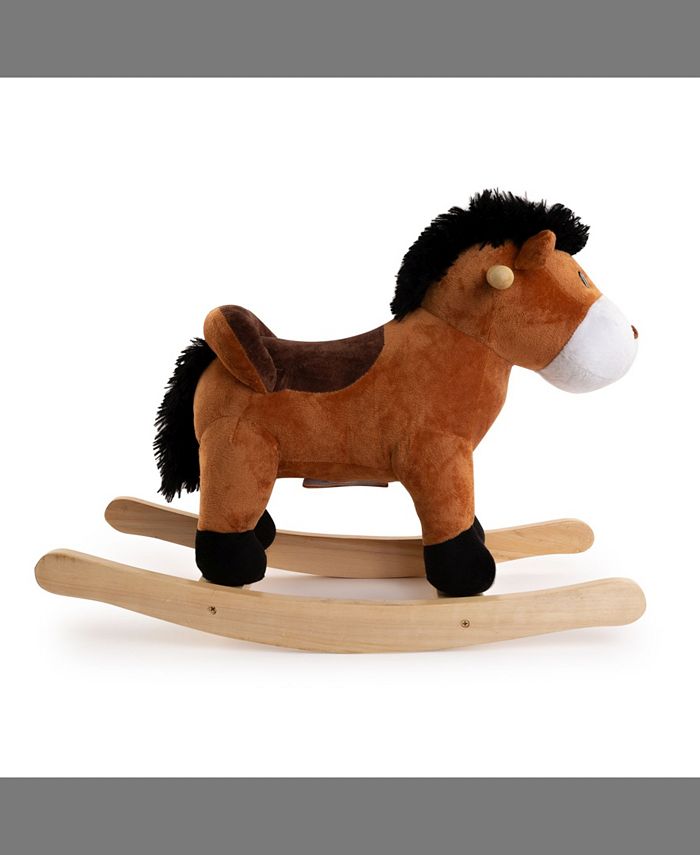 Ponyland Rocking Brown Horse with Sound Rocker - Macy's