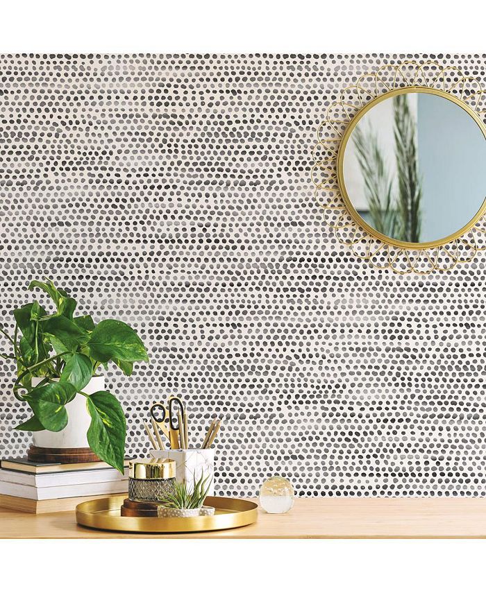 Tempaper Moire Dots Peel and Stick Wallpaper Macy's