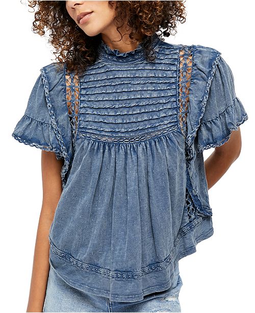 Free People La Femme Top Reviews Tops Women Macy S